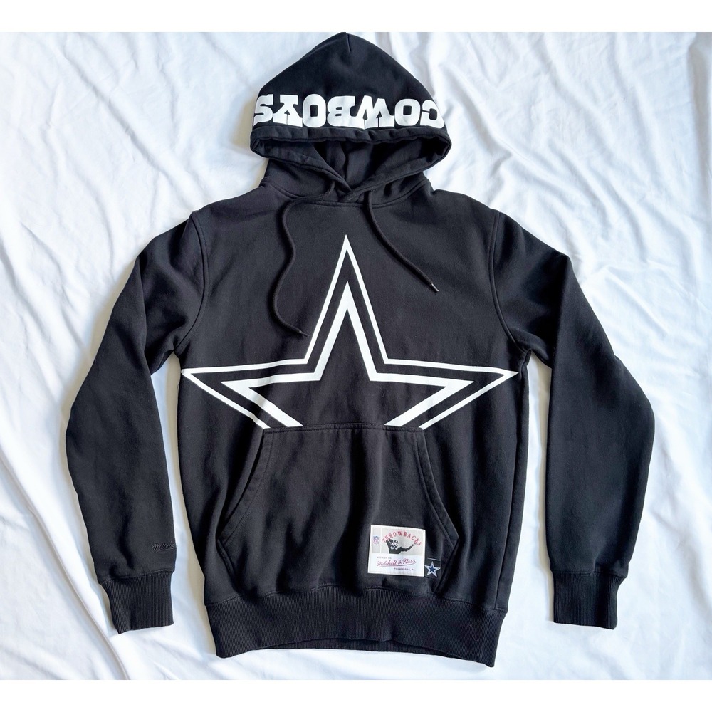 Dallas Cowboys Mitchell & Ness Big Face 3.0 Hoodie Medium Black
